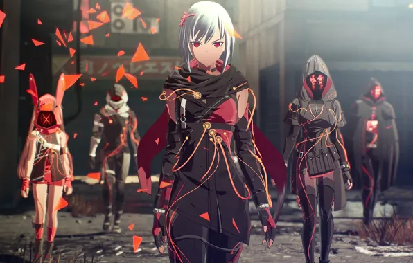 Стиль, девушки, воины, Scarlet Nexus