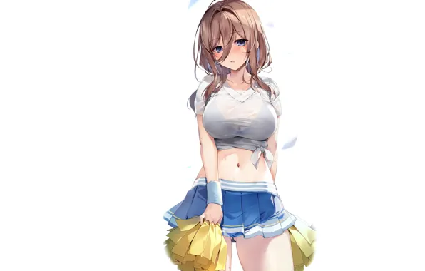 Girl, hot, wet, boobs, anime, big boobs, babe, sweat