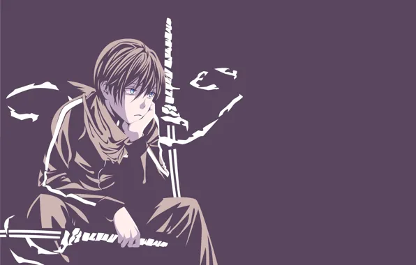 Фон, векторная графика, yato, Бездомный Бог, Noragami, Ято