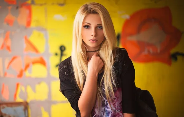 Girl, hair, look, blonde, youth