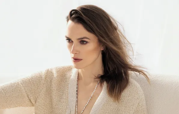 Девушка, поза, фото, волосы, актриса, шатенка, Keira Knightley