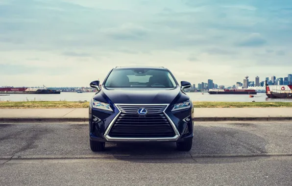 Вид спереди, 2018, кроссовер, Lexus RX, 450hL