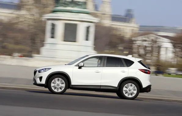 Авто, белый, Скорость, white, mazda, cx-5