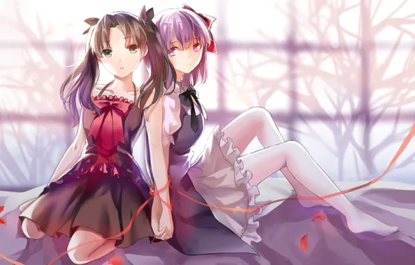 Девушки, Тосака Рин, Судьба ночь схватки, Fate / Stay Night, Сакура Мато