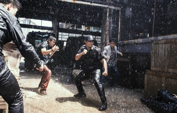 Дождь, драка, форма, стойка, Chai, Tony Jaa, S.P.L. Звёзды судьбы 2, Тони Джаа