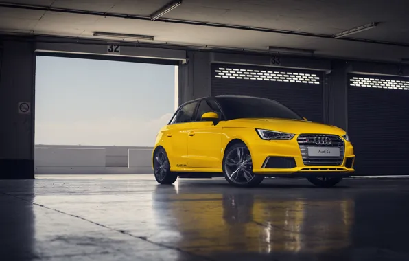 Audi, yellow, Sportback