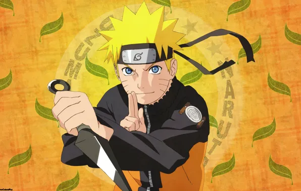 Взгляд, оружие, фон, Наруто, Naruto