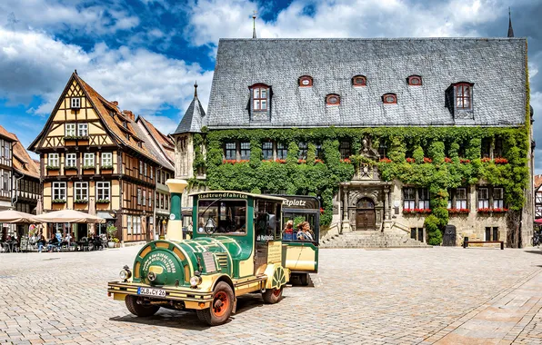 Картинка Германия, Quedlinburg, городская площадь