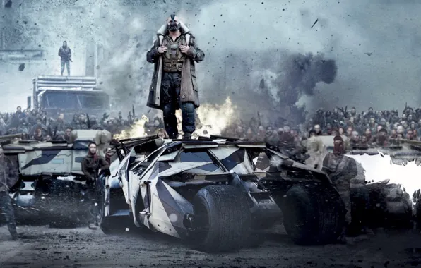 Картинка Бэтмен, Batman, The Dark Knight Rises, Bane, Бейн