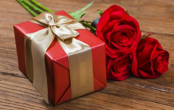 Картинка любовь, цветы, подарок, розы, red, love, romantic, valentine's day