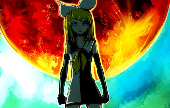 Девушка, солнце, Vocaloid, Вокалоид, Кагомине Рин