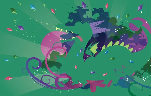 Картинка язык, фиолетовый, зеленый, грязный, розовый, дракон, темный, крылья