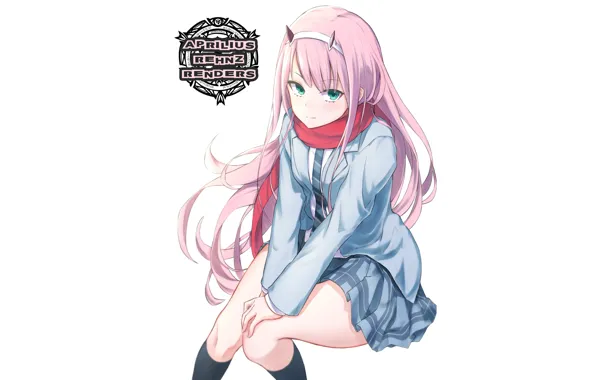 Девушка, 002, Darling In The Frankxx, Милый во Франксе, Zero Two