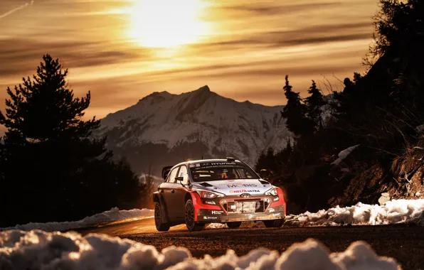 Hyundai, WRC, Rally, Ралли, Monte Carlo, i20