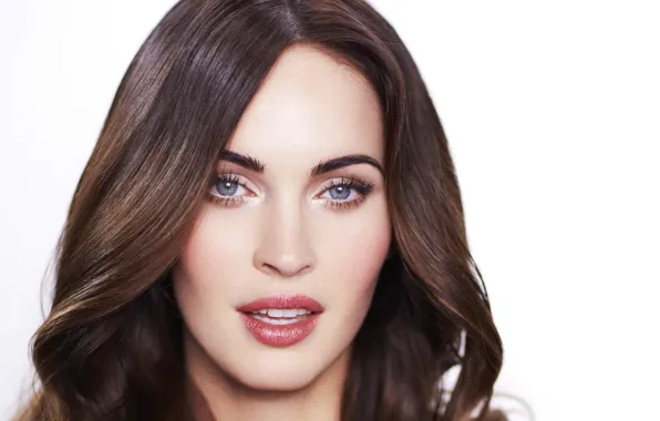 Взгляд, Меган Фокс, Megan Fox, портрет, макияж, актриса, брюнетка, hair