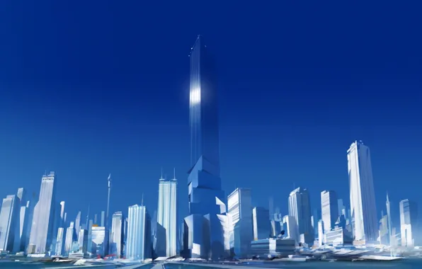 Картинка city, город, mirror's edge