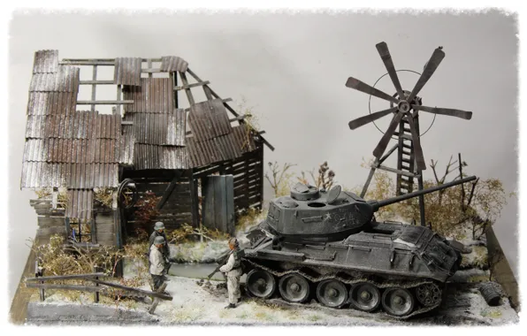 Игрушка, моделька, T-34/85, East Prussia
