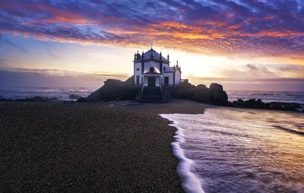 Sea, portugal, Capela do Senhor da Pedra