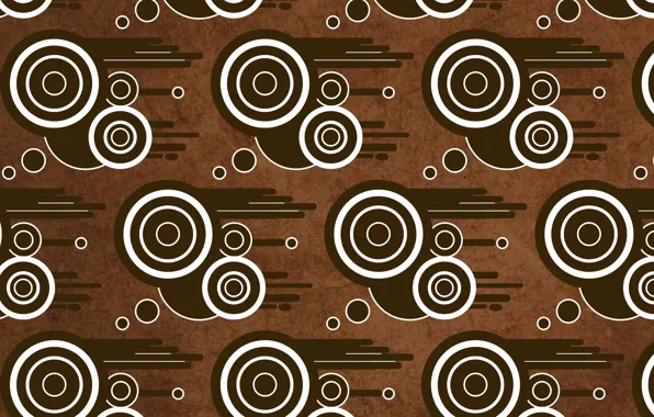 Круги, абстракция, abstract, design, коричневый фон