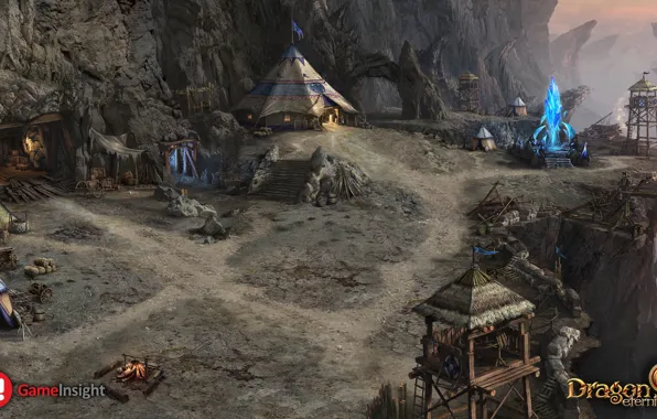 Кристалл, башня, шатёр, dragon eternity, vaalor knoss camp