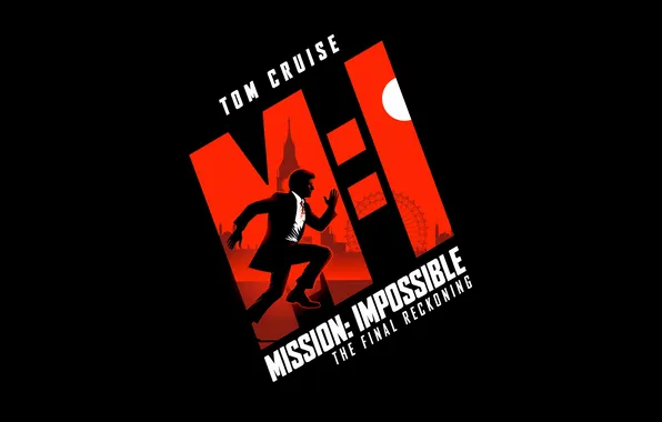 Фильм, постер, чёрный фон, movie, poster, black background, Mission Impossible, Миссия невыполнима