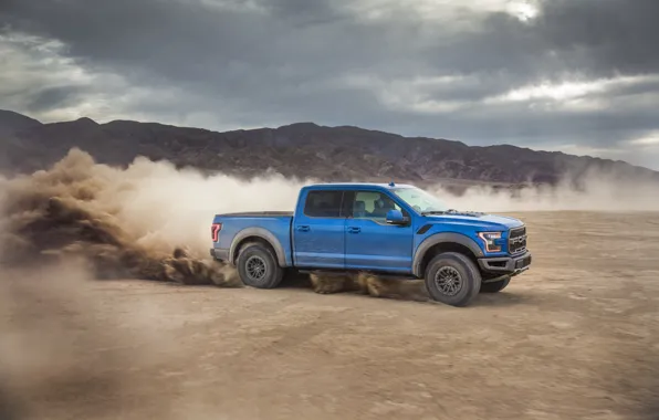 Ford, Пыль, Скорость, Raptor, F-150, 2019, Ford F-150 Raptor