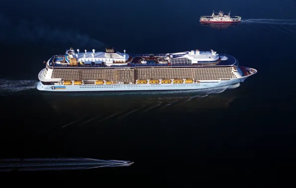 Океан, Море, Лайнер, Катер, Судно, Пассажирский лайнер, Паром, Anthem of the Seas