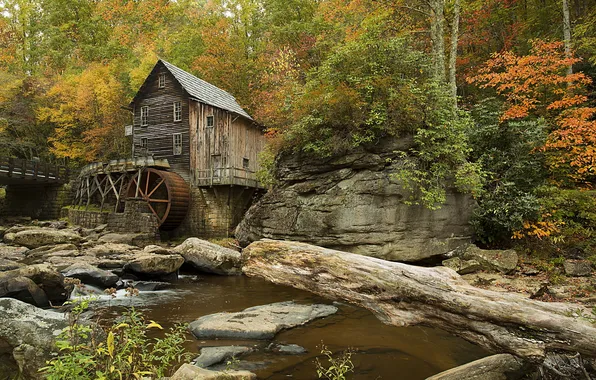 Nature, Grist Mill, Glade Creek