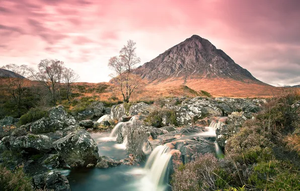 Пейзаж, горы, река