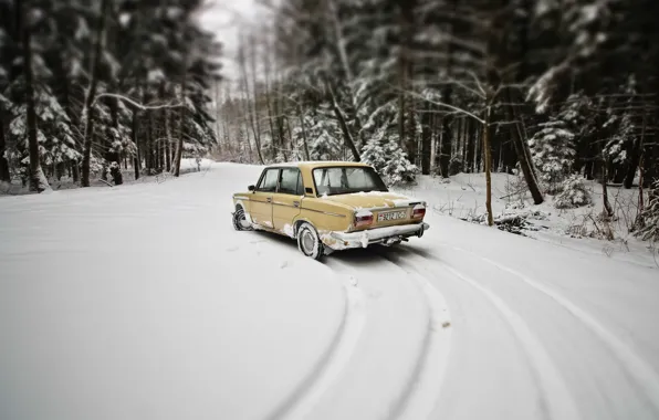 Lada, winter, VAZ 2103