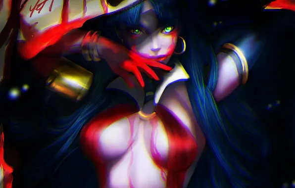 Грудь, взгляд, девушка, арт, вампир, Vampirella