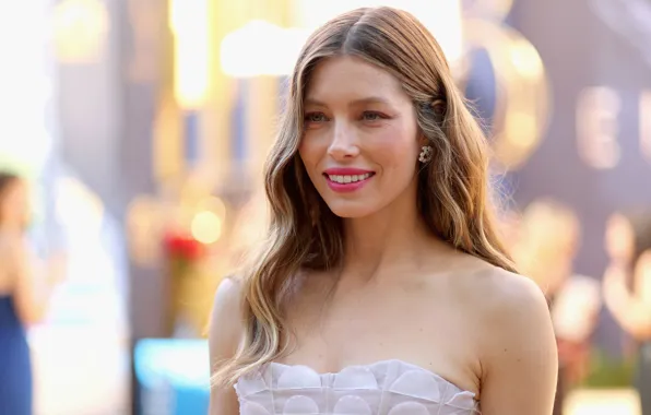 Взгляд, улыбка, модель, макияж, актриса, фотосессия, Jessica Biel, hair