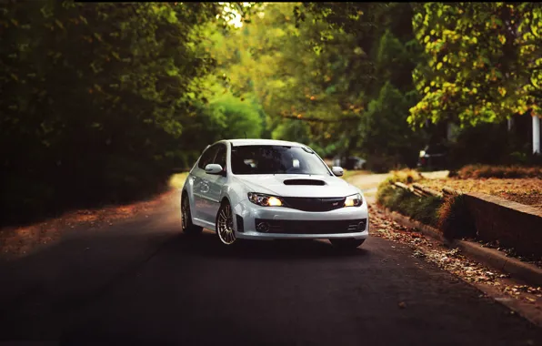 Subaru, Impreza, Bokeh