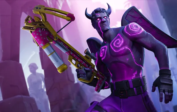 Картинка оружие, демон, Fortnite