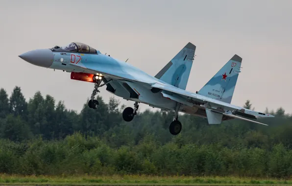 Картинка Су-35С, многоцелевой, ВВС России, Su-35S, сверхманёвренный истребитель