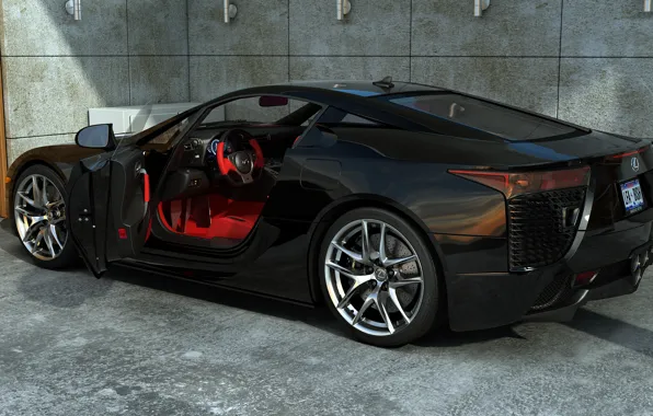 Lexus, Япония, арт, LFA, dangeruss, заднеприводный суперкар