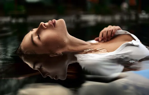 Картинка грудь, девушка, Аня, в воде, Nikolay Novikov