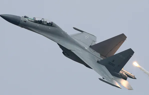 Plane, jet, fighter jet, J-16, PLAAF, flanker