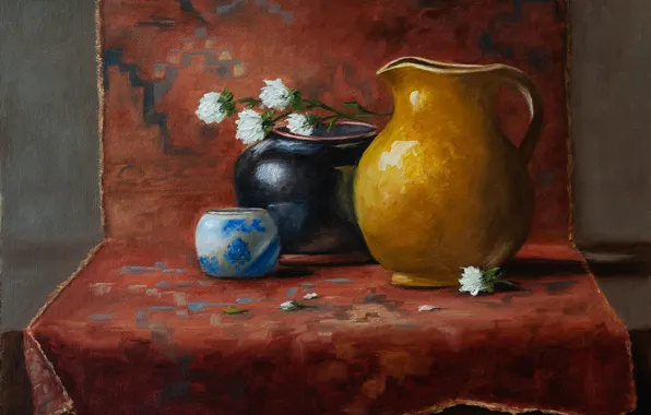Цветы, картина, натюрморт, живопись