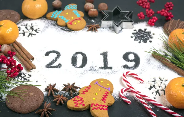 Картинка украшения, Новый Год, Рождество, happy, Christmas, wood, New Year, cookies