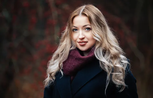 Взгляд, волосы, блондинка, Aneta