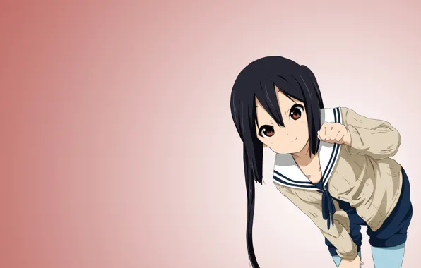 Аниме, k-on, улыбка., azusa nakano