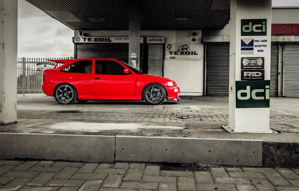 Car, red, ford, lady, speedhunters, cosworth