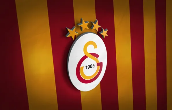 Wallpaper, sport, football, Turkey, Galatasaray, 3D logo, SuperLig