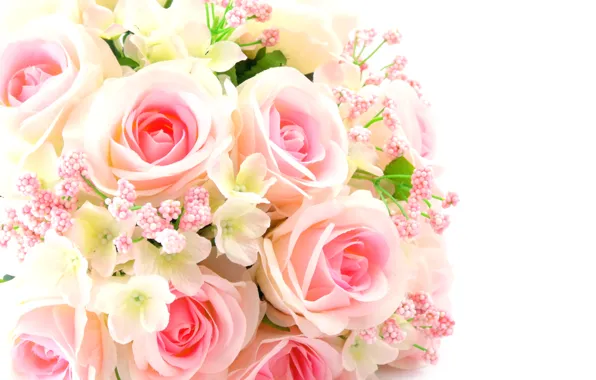 Цветы, розы, букет, pink, flowers, bouquet, roses