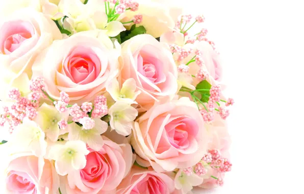 Картинка цветы, розы, букет, pink, flowers, bouquet, roses