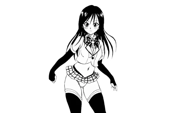 Girl, sexy, lingerie, cleavage, panties, thighhighs, long hair, boobs