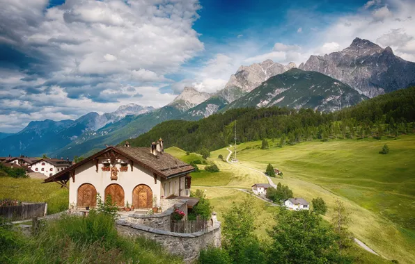 Картинка Швейцария, Альпы, Switzerland, Graubünden