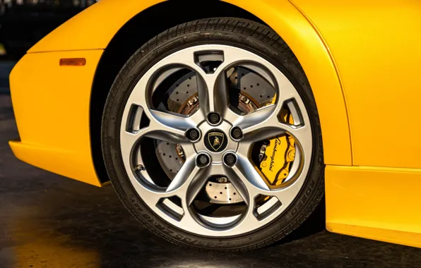 Картинка логотип, Lamborghini, ламбо, эмблема, диски, Murcielago, Lamborghini Murcielago Roadster