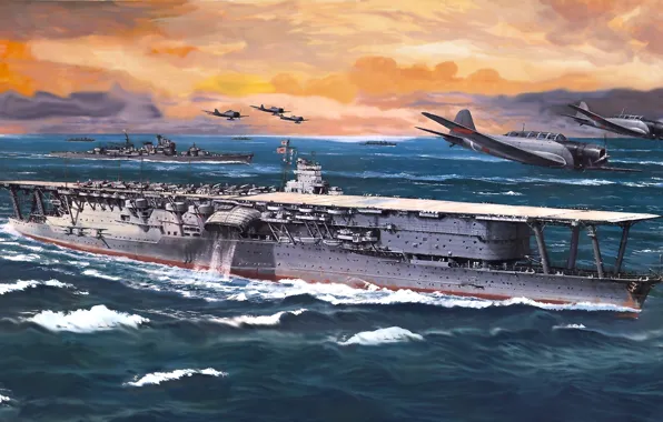 Картинка aircraft carrier, IJN, akagi